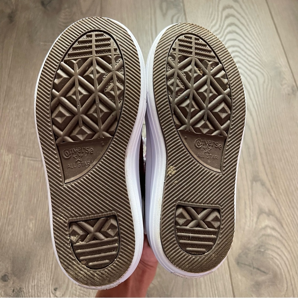 Converse All Star Pink Glitter Move Toddler Size 13 Platform High Top Sneakers - Picture 10 of 10